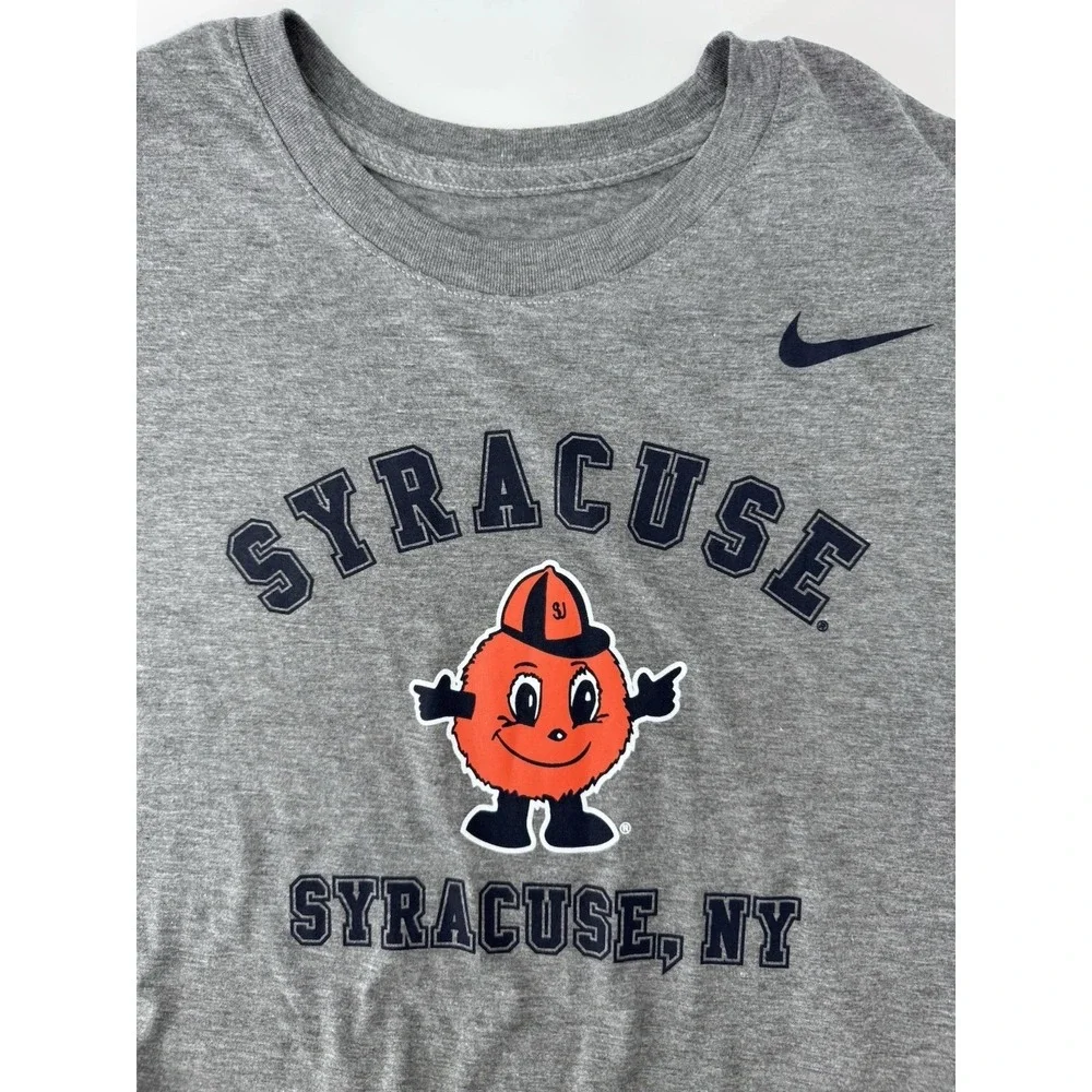 The Nike Tee Syracuse Orange T-Shirt Grey Athletic Men's XXL NWT